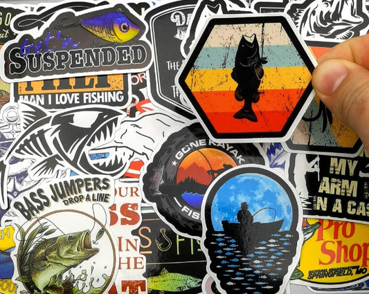 Go Fishing Sticker Pack, 50pcs